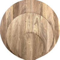 木っ端クラブ　テーブル　天板　ウォールナット　厚み25mm 直径3種類から選べます (400φ 600φ 800φ)