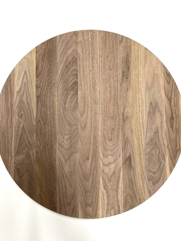 木っ端クラブ　テーブル　天板　ウォールナット　厚み25mm 直径3種類から選べます (400φ 600φ 800φ)