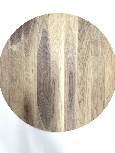 木っ端クラブ　テーブル　天板　ウォールナット　厚み25mm 直径3種類から選べます (400φ 600φ 800φ)